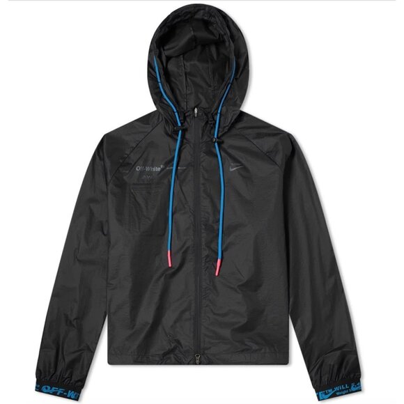OFF WHITE X NIKE TRACK JACKET PERFORATED BACK S